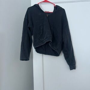 Hippie Rose Charcoal Hoodie